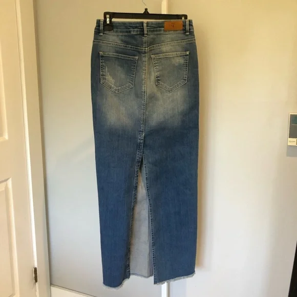 Long maxi denim skirt Supertrash - Picture 6 of 13